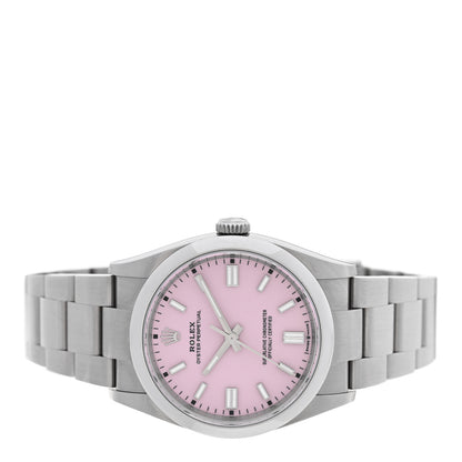 Rolex Stainless Steel 36mm Oyster Perpetual Watch Candy Pink 126000 2 of 5