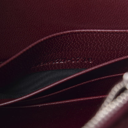Saint Laurent Velvet Crystal Monogram Kate Tassel Shoulder Bag Burgundy 7 of 11