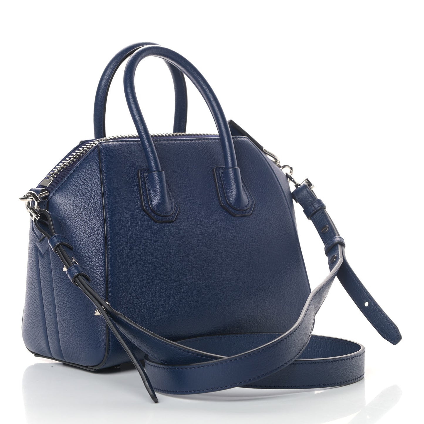 Sugar Goatskin Mini Antigona Navy