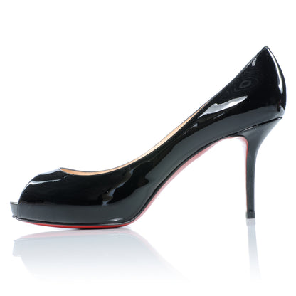 Christian Louboutin Patent Mater Claude 85 Platform Pumps 41 Black 1 of 6