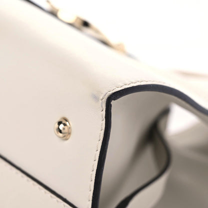 Gucci Calfskin Medium Stirrup Top Handle Bag White 11 of 20
