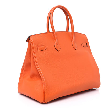 Hermes Togo Birkin 35 Orange 3 of 11