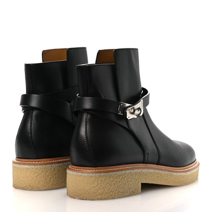Hermes Calfskin Follow Ankle Boots 41 Black 9 of 25