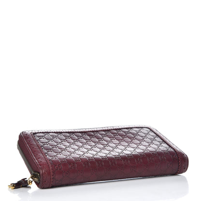 Gucci Microguccissima Brogue Zip Around Wallet Burgundy 4 of 7