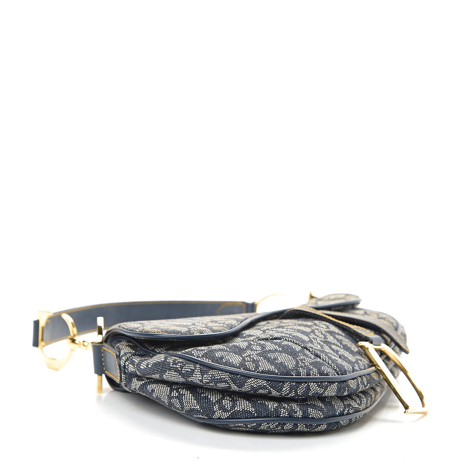 Christian Dior Monogram Saddle Bag Blue 3 of 13