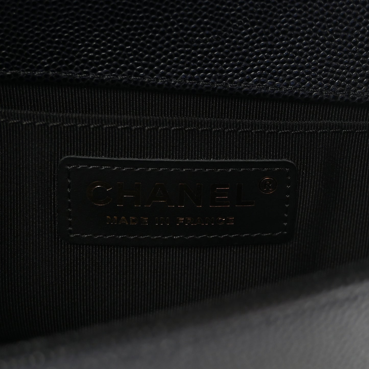 Caviar Quilted Small Boy Flap Black