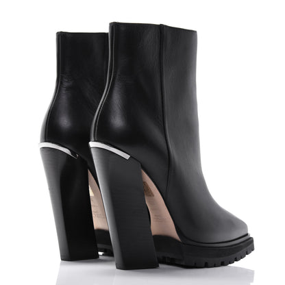 Jimmy Choo Calfskin Madra 130 Ankle Booties 37.5 Black 4 of 10