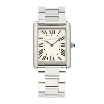 Cartier Stainless Steel 27mm Tank Solo Quartz Watch 1 of 5