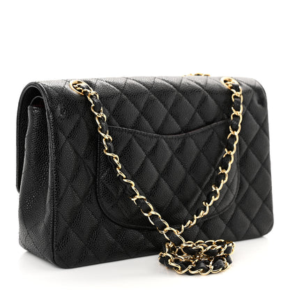 Chanel Caviar Quilted Medium Double Flap Black 3 of 10
