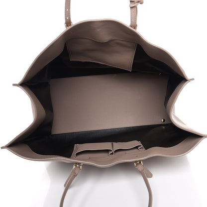 Balenciaga Grained Calfskin Gold Metallic Edge Hardware Papier A4 Tote Beige 5 of 8