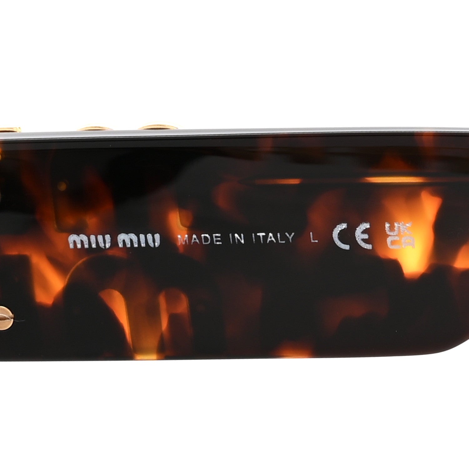 Miu Miu Acetate Oval Glimpse Sunglasses SMU11W Tortoise 5 of 8