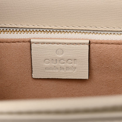 Gucci Azalea Calfskin Horsebit 1955 Shoulder Bag Mystic White 6 of 10