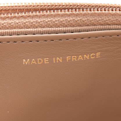 Chanel Caviar Quilted Boy Top Handle Wallet On Chain WOC Beige 7 of 13