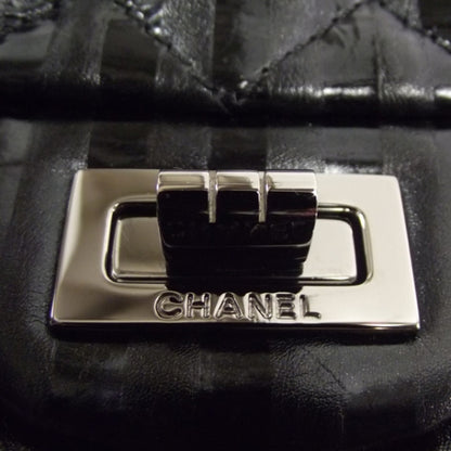 Chanel Striped Accordion Reissue Metallic Black 8 of 8