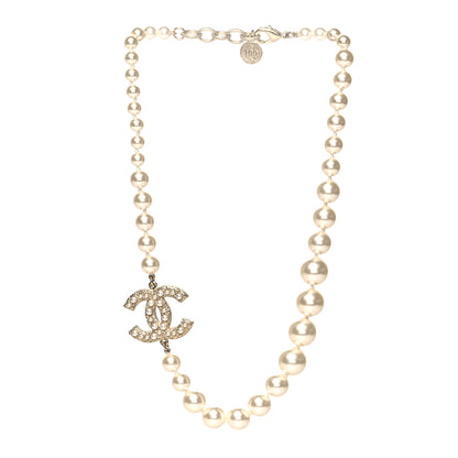 Chanel Pearl CC 100th Anniversary Necklace Light Gold 3 of 5