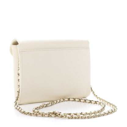 Chanel Calfskin Quilted Smart Pocket Crossbody Bag White 3 of 11