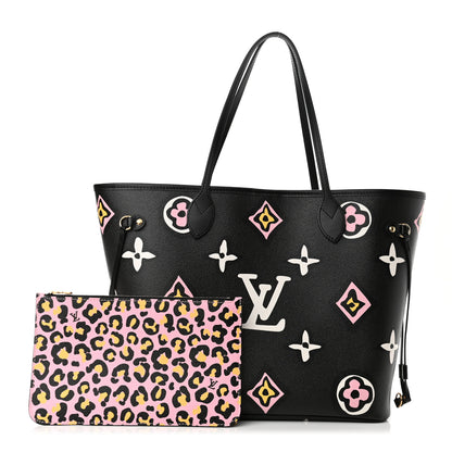 Louis Vuitton Monogram Giant Wild At Heart Neverfull MM Black 1 of 10