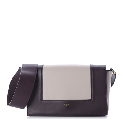 Celine Shiny Smooth Calfskin Medium Frame Shoulder Bag Velvet Desert 1 of 9