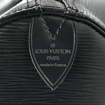Louis Vuitton Epi Keepall 50 Black 5 of 9