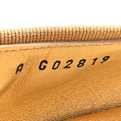 Chanel Laminated Lambskin Grosgrain Cap Toe CC Ballerina Flats 39.5 Dark Gold Black 9 of 10