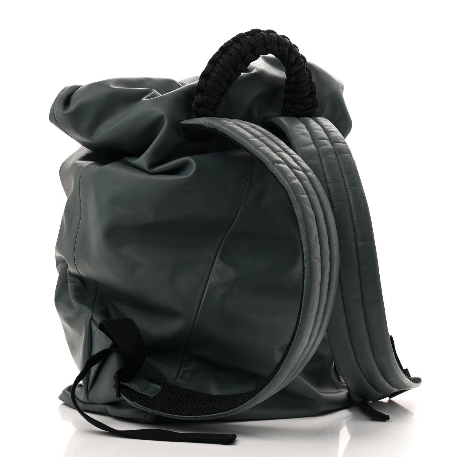 Bottega Veneta Calfskin Air Mesh Hidrology Backpack Slate Black 3 of 12