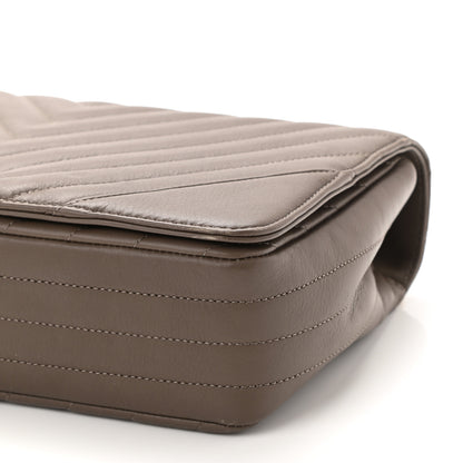 Chanel Calfskin Chevron Quilted Medium Statement Flap Khaki 10 of 10