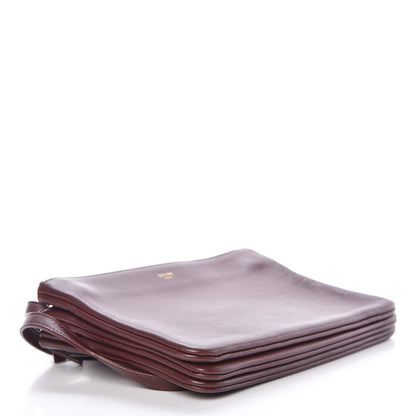 Celine Lambskin Small Trio Crossbody Bag Burgundy 4 of 10