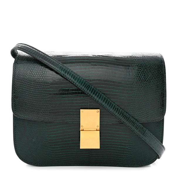 CELINE レザーケース ブラック/ダークグリーン 61cfef72d593c4e8fa3b597d352ceb