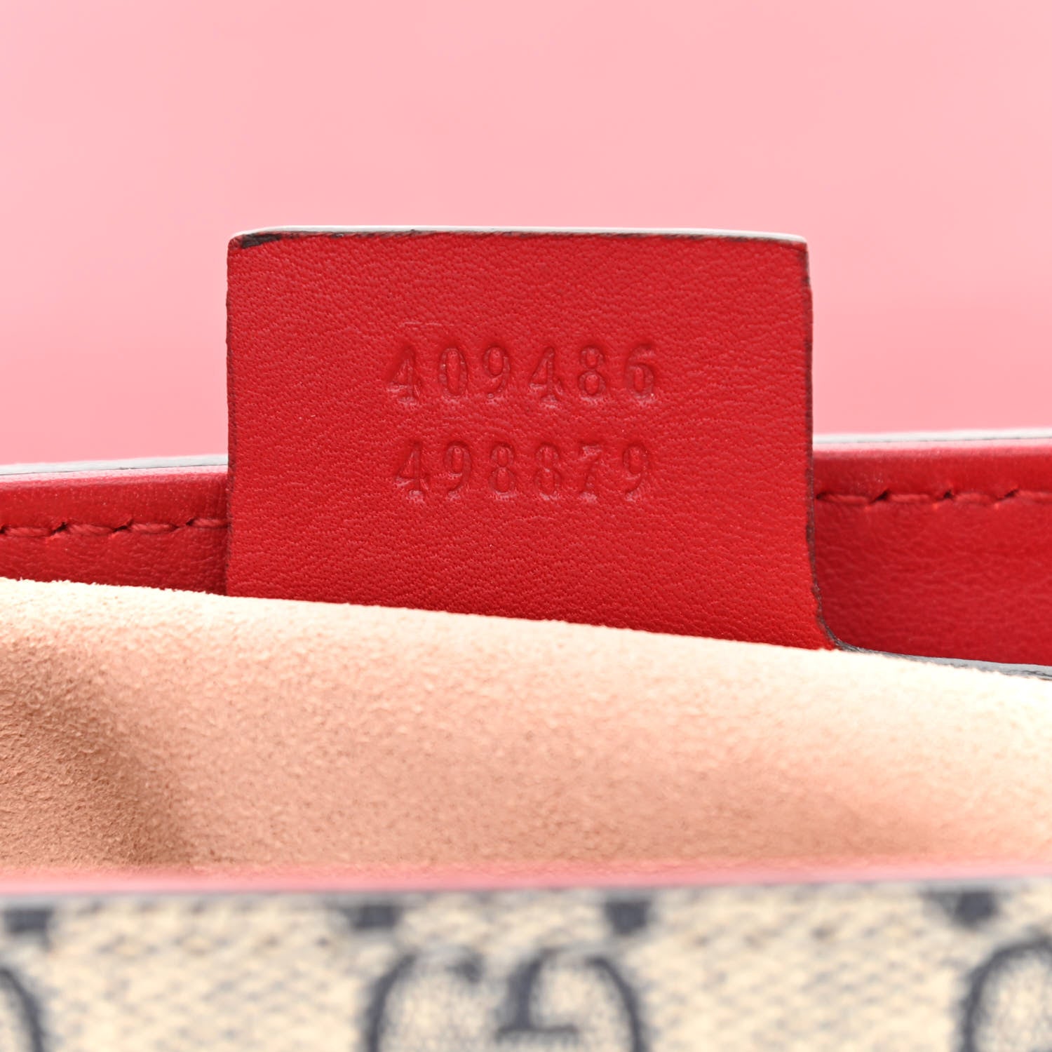 Gucci GG Supreme Monogram Calfskin Medium Padlock Shoulder Bag Beige Blue Hibiscus Red 7 of 11