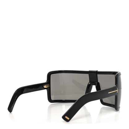 Tom Ford Acetate Parker Square Shield Sunglasses TF1118 Black 4 of 7