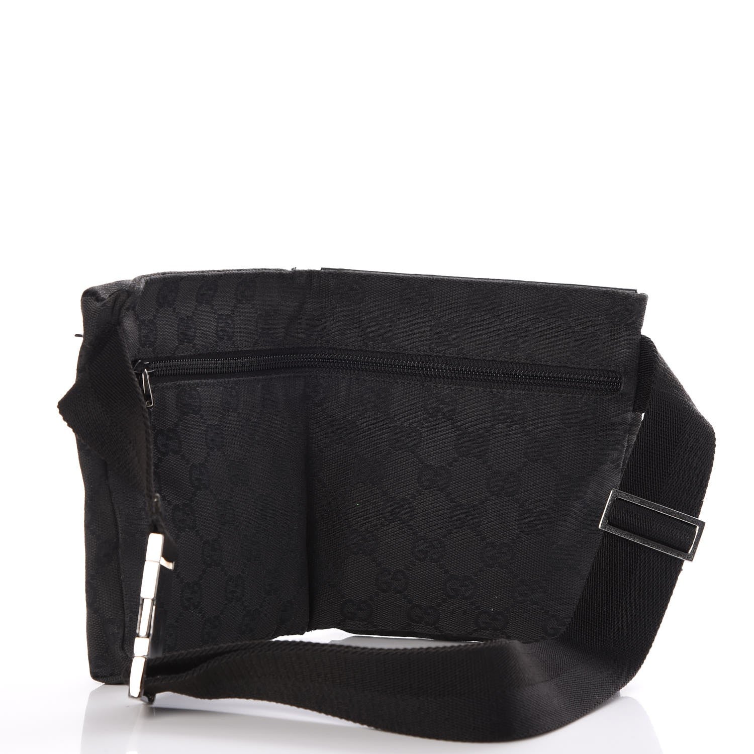 Gucci GG Monogram Double Pocket Belt Bag Black 3 of 7