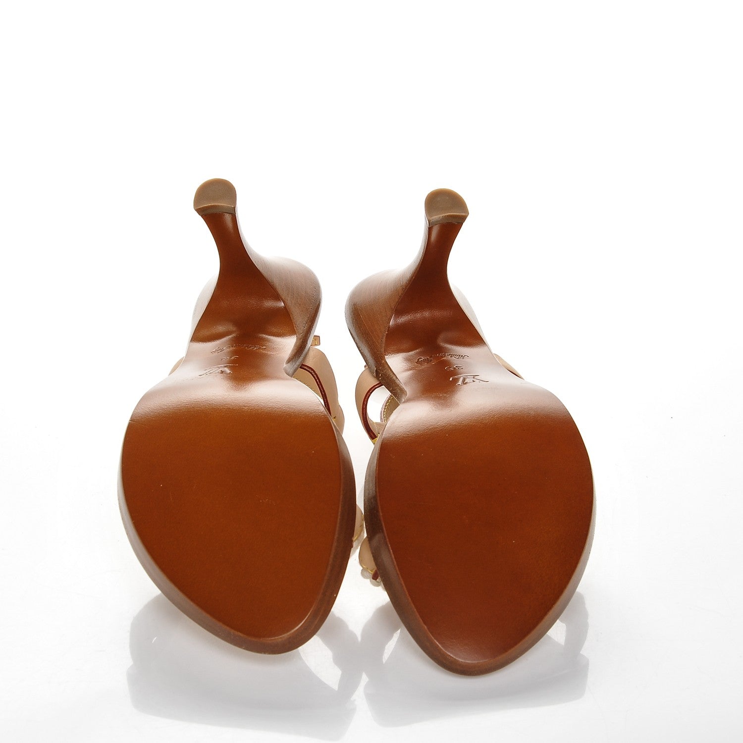 Louis Vuitton Damier Azur Wooden Rope Sandals 36 5 of 6