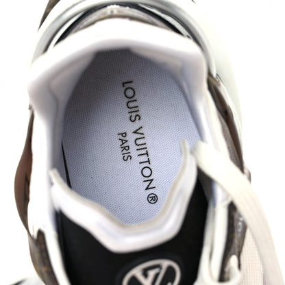 Louis Vuitton LOUIS VUITTON Monogram Calfskin Run 55 Sneakers 37.5 White 11 of 18
