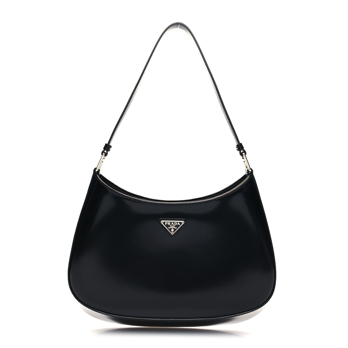 Spazzolato Cleo Shoulder Bag Black