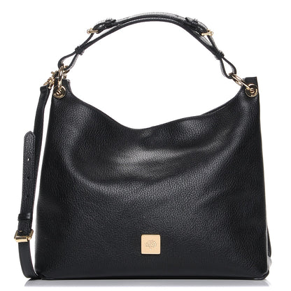 Mulberry Goat Printed Calfskin Small Freya Hobo Black 1 of 10