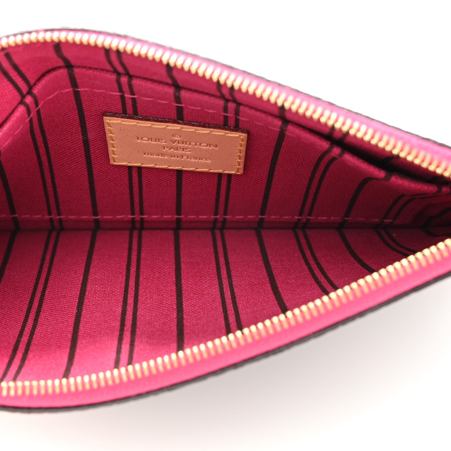 Louis Vuitton Monogram Neverfull PM Pochette Fuchsia 5 of 7