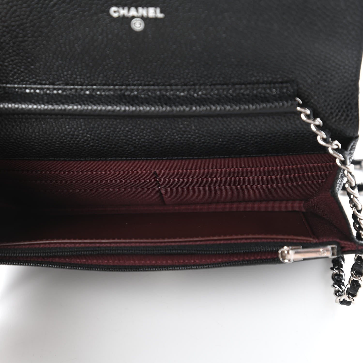 Chanel Caviar Quilted Wallet On Chain WOC Black 5 of 11