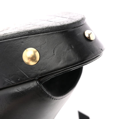 Chanel Calfskin Studded Platform Pumps 40.5 Black 11 of 11