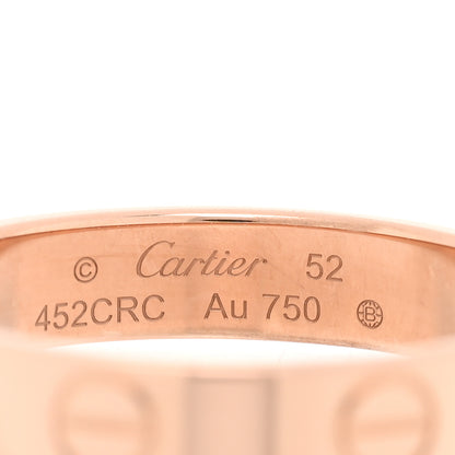 Cartier 18K Pink Gold 3.5mm LOVE Wedding Band Ring 52 6 4 of 5