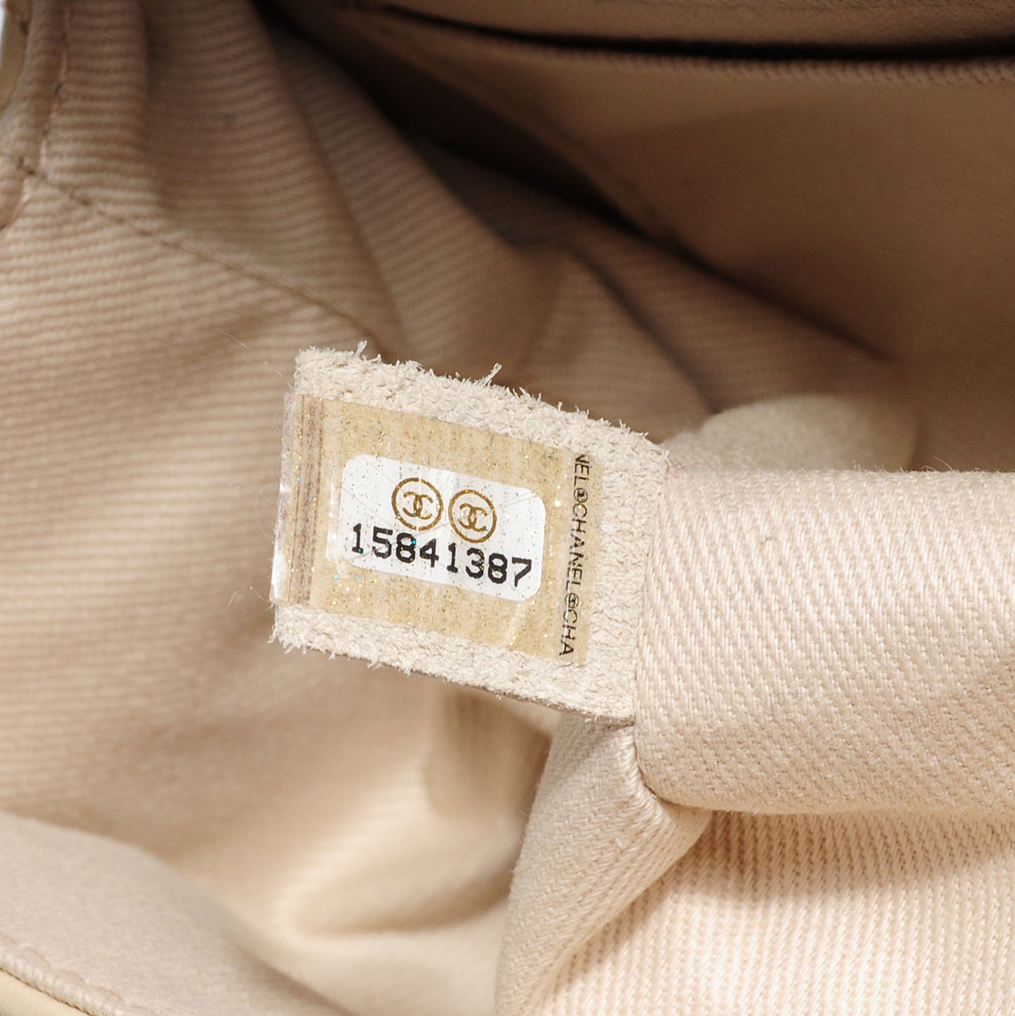 Calfskin Quilted In the Business Flap Bag Light Beige
