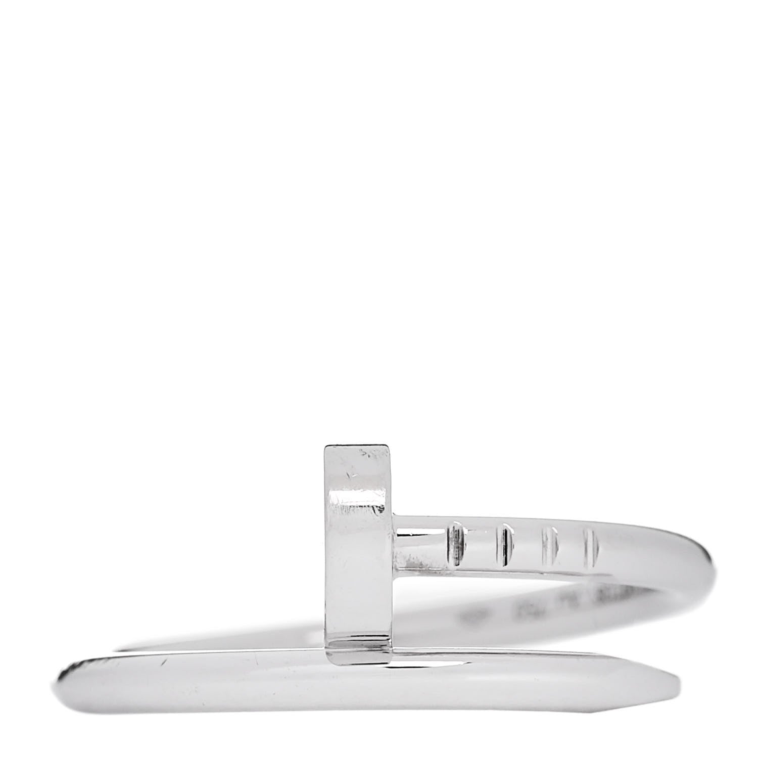 Cartier 18K White Gold Small Juste Un Clou Ring 49 5 1 of 6
