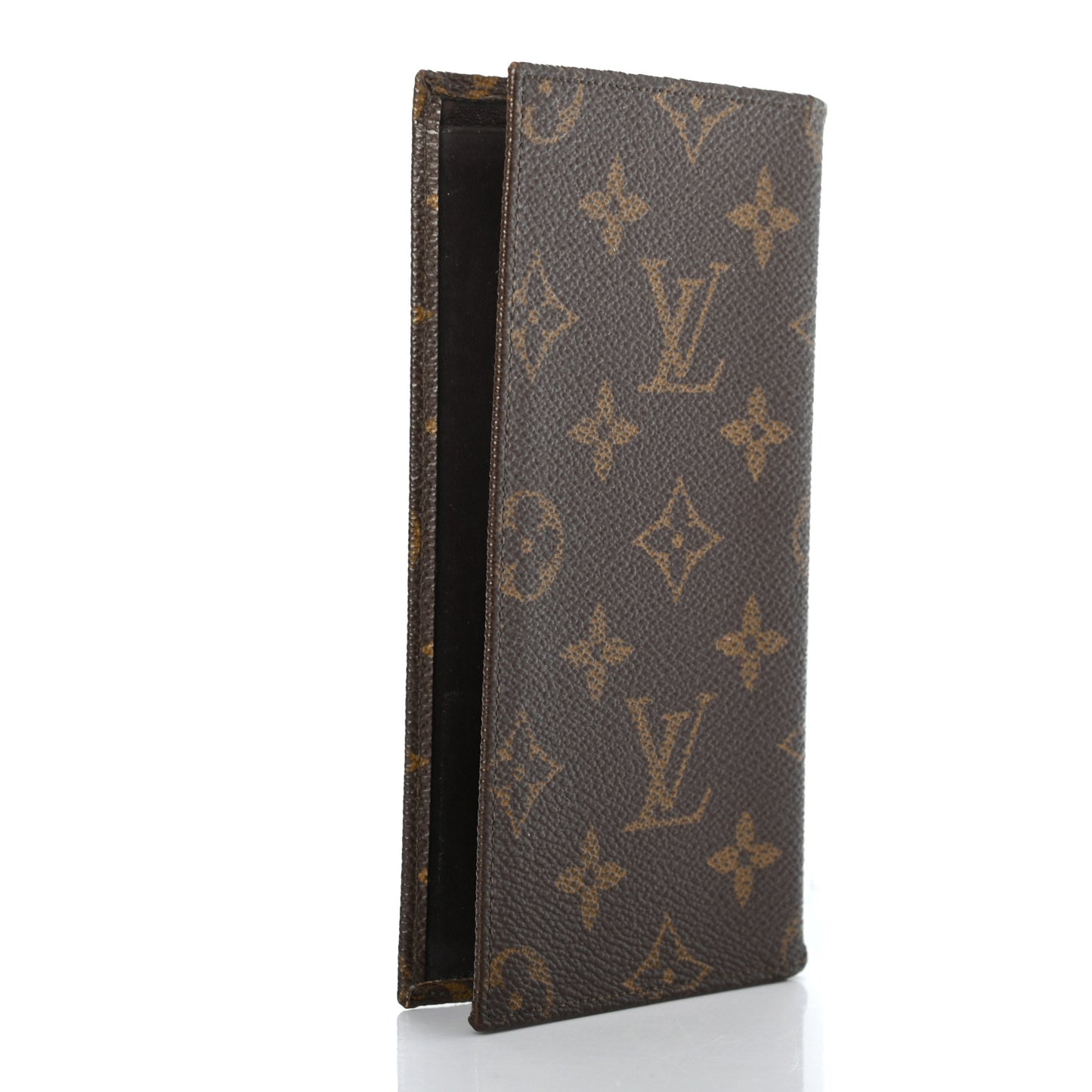 Monogram Simple Checkbook Holder Wallet Cover