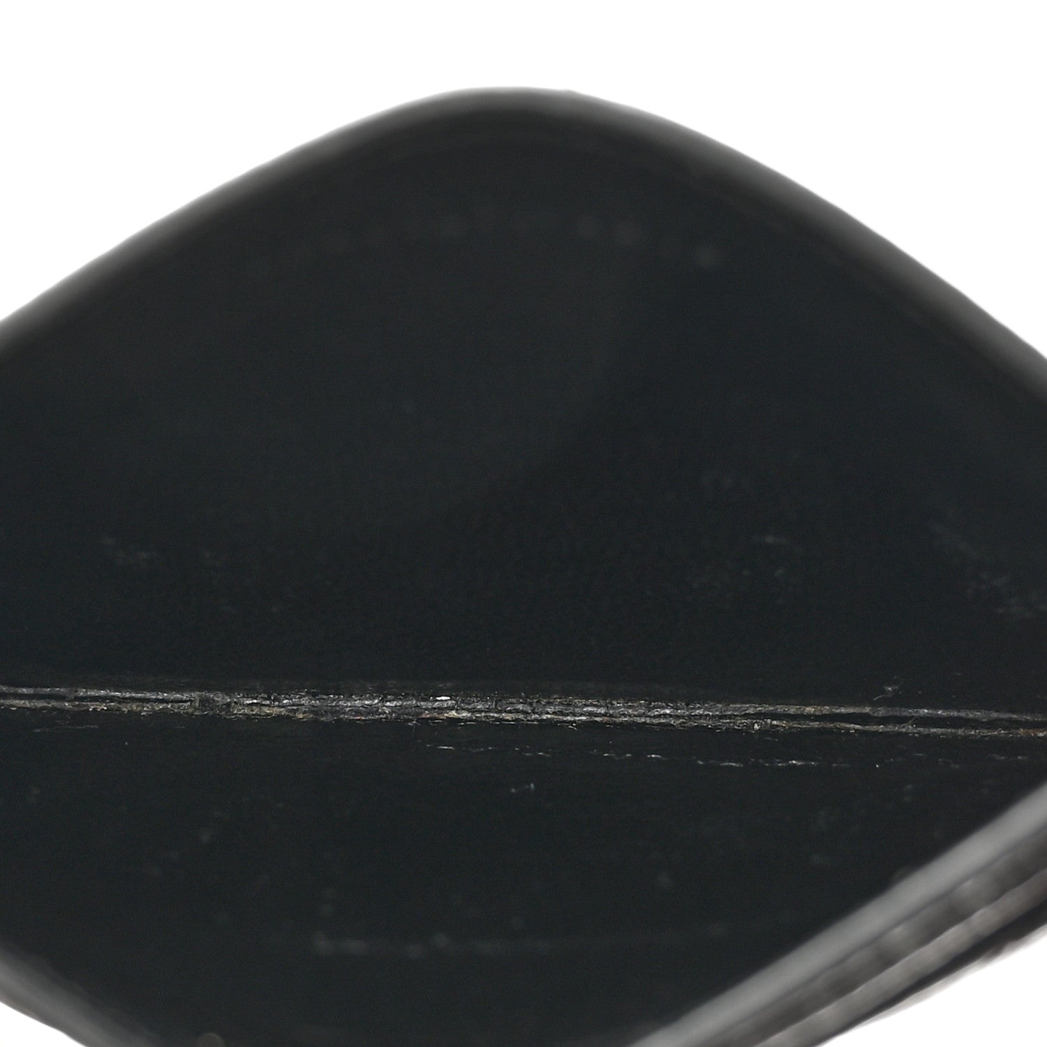Saint Laurent Grain De Poudre Matelasse Chevron Monochrome Monogram Credit Card Case Black 5 of 8