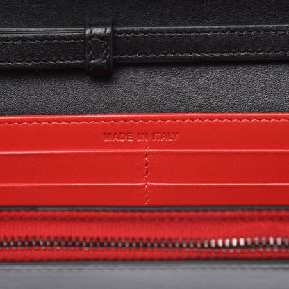 Christian Louboutin Calfskin Macaron Spiked Flap Wallet Black 7 of 8