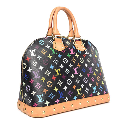 Louis Vuitton Monogram Multicolor Alma GM Black 3 of 15