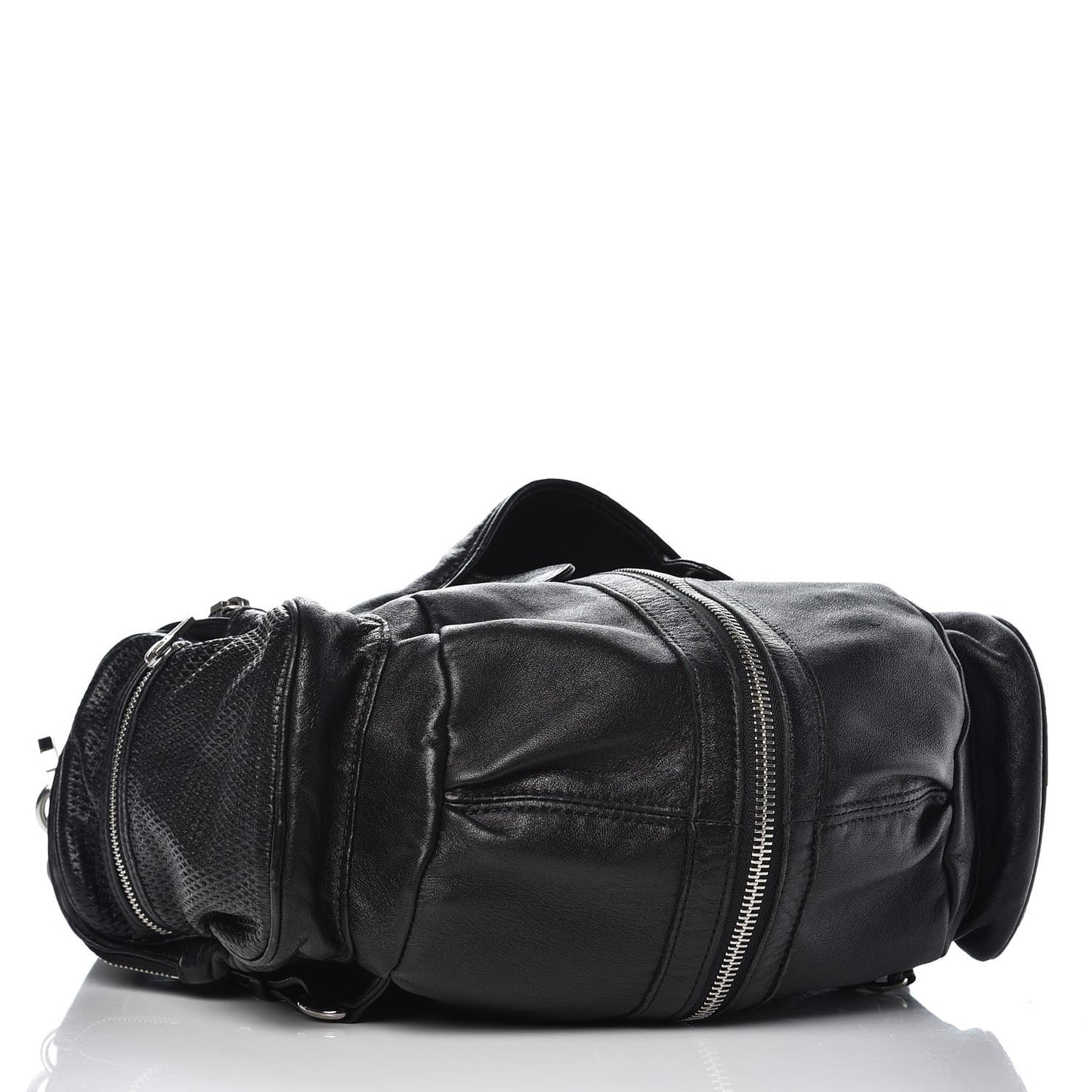 Lambskin Marti Backpack Bag Washed Black Rhodium Hardware