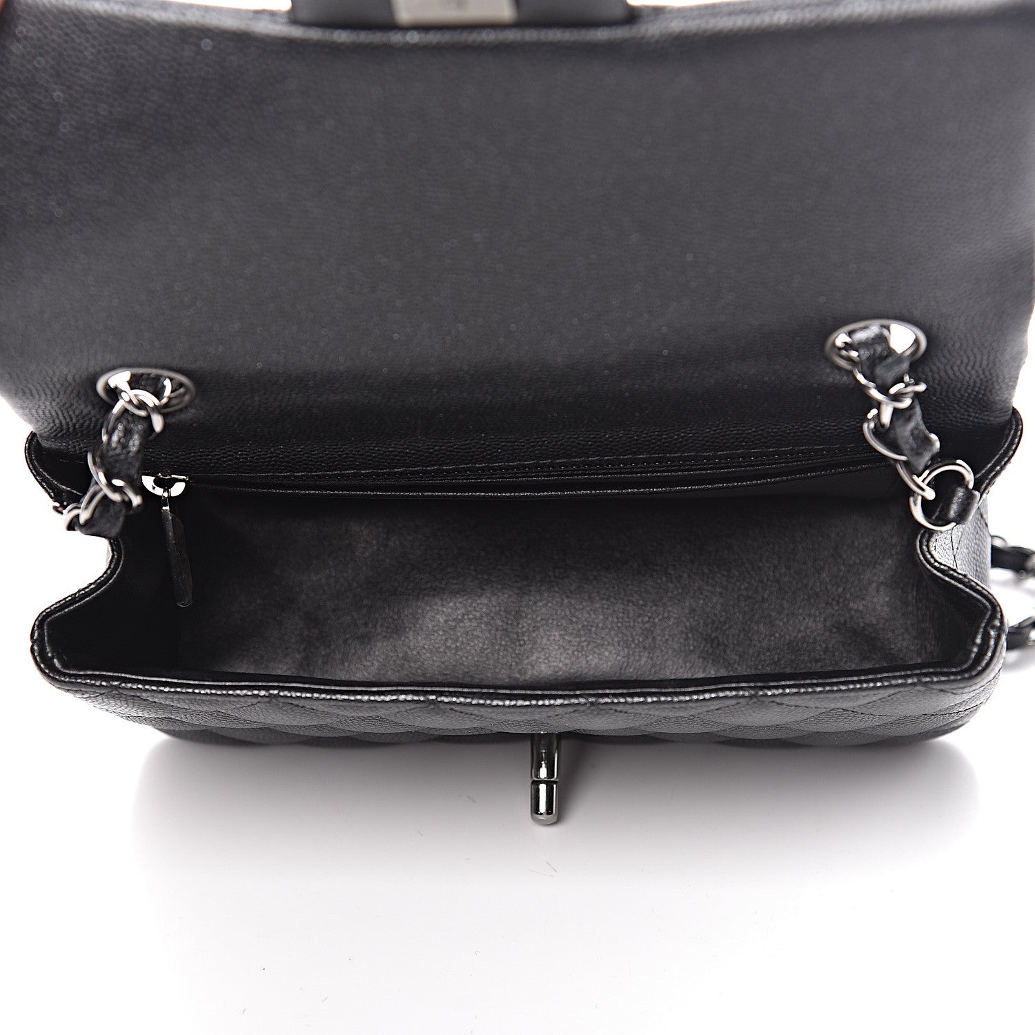 Chanel Iridescent Caviar Quilted Mini Rectangular Flap Black 5 of 11