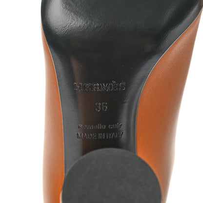 Hermes Calfskin Dressage Boots 36 Beige Dore 6 of 7