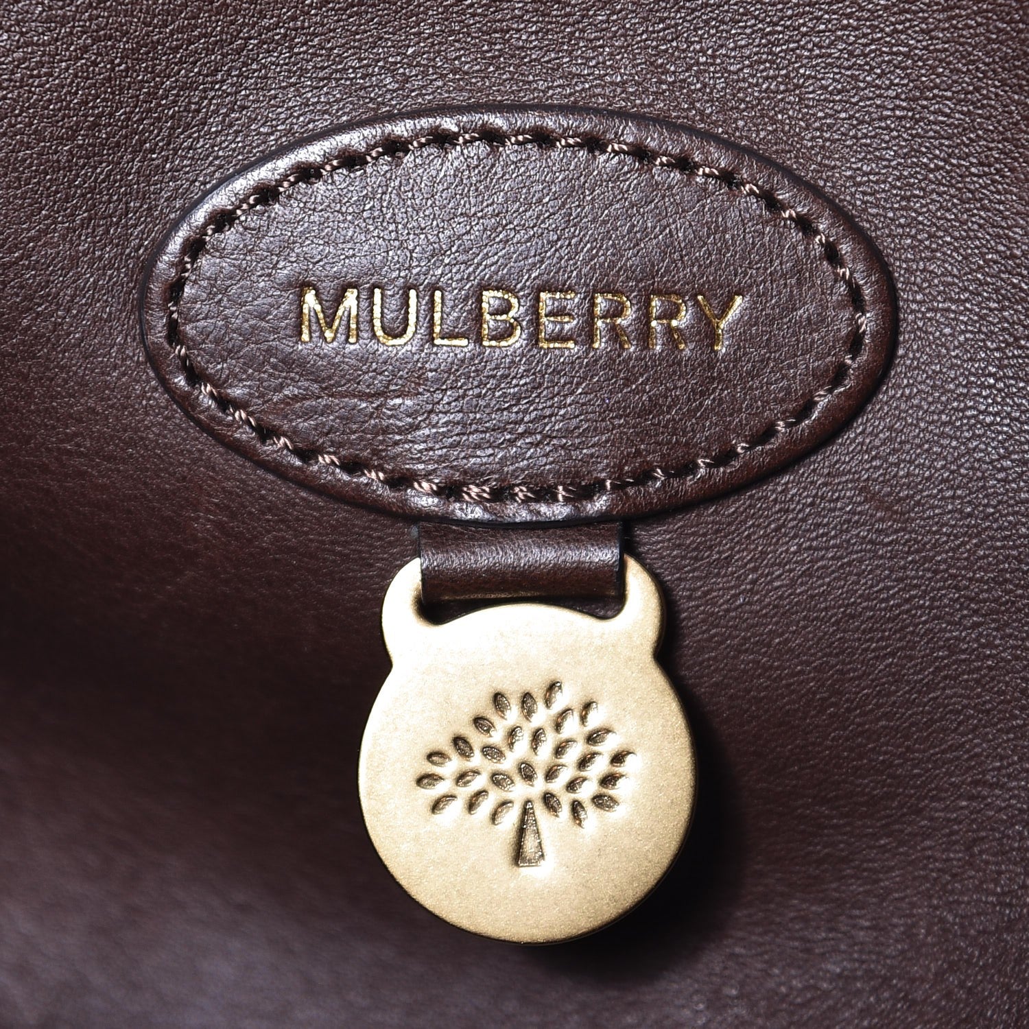 Mulberry Natural Leather Bayswater Tote Chocolate 6 of 13