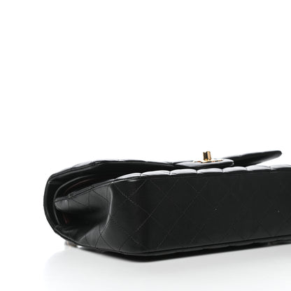 Chanel Lambskin Quilted Medium Double Flap Black 8 of 11